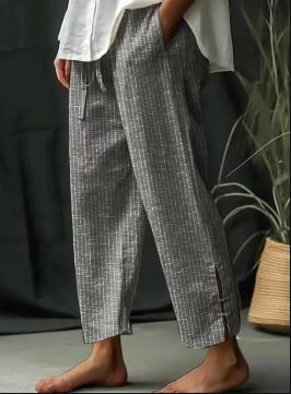 Mona - Classic striped trousers