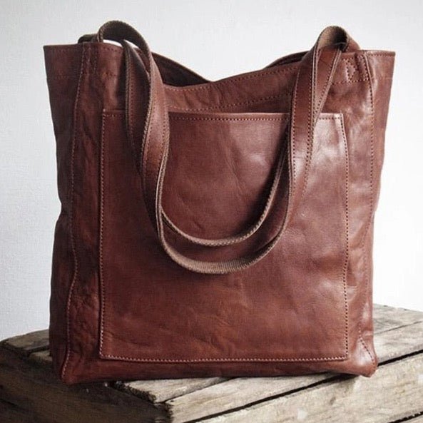 Luxury Leather Tote Shoulder Bag for Women