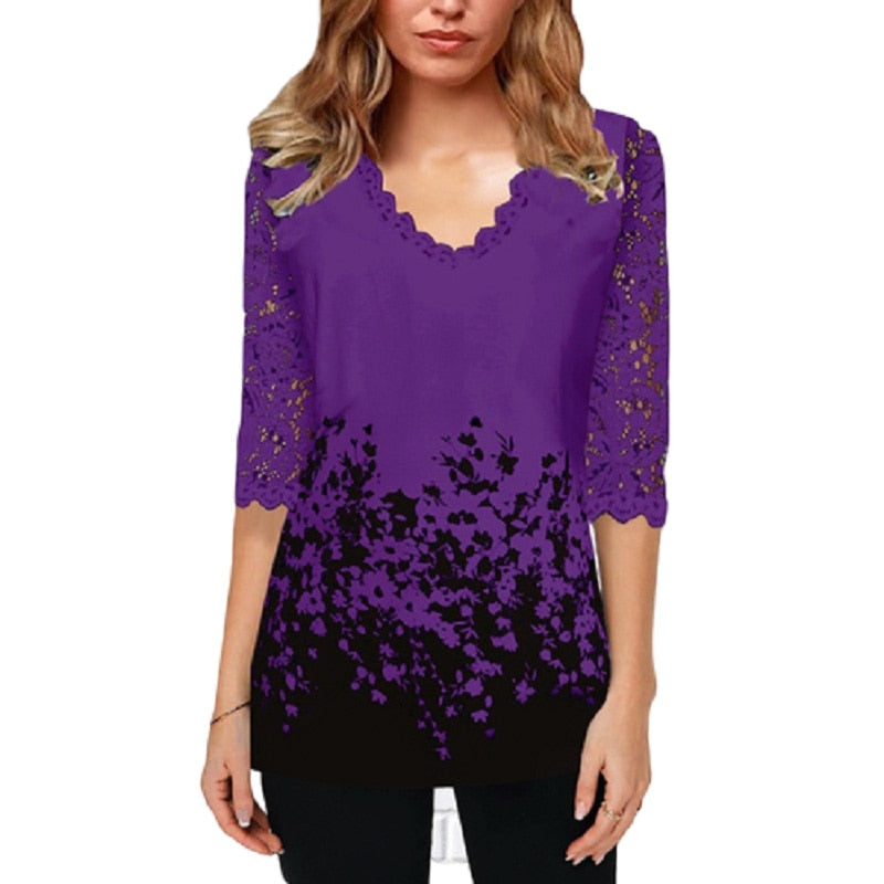 NellaShirt Ombre Long Sleeve Pullover for Women