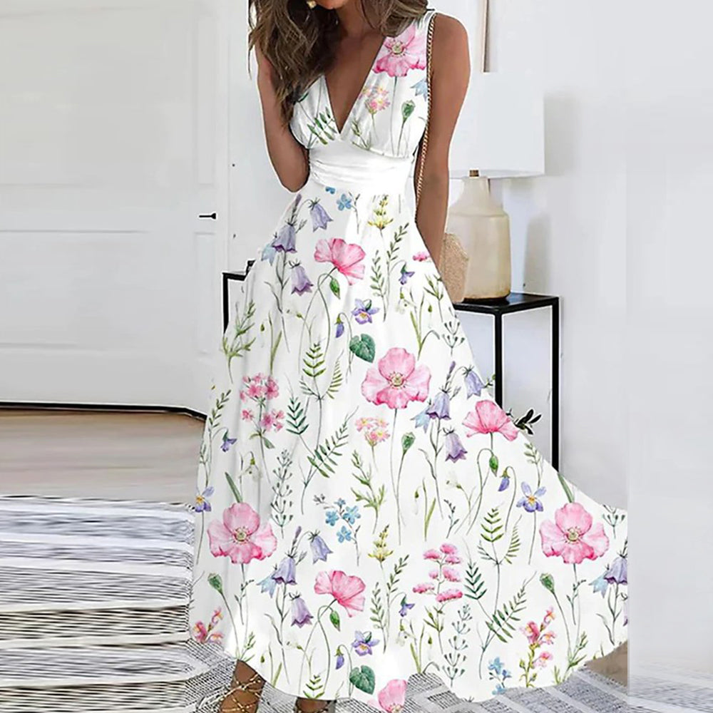 Romy Floral V-Neck Dress