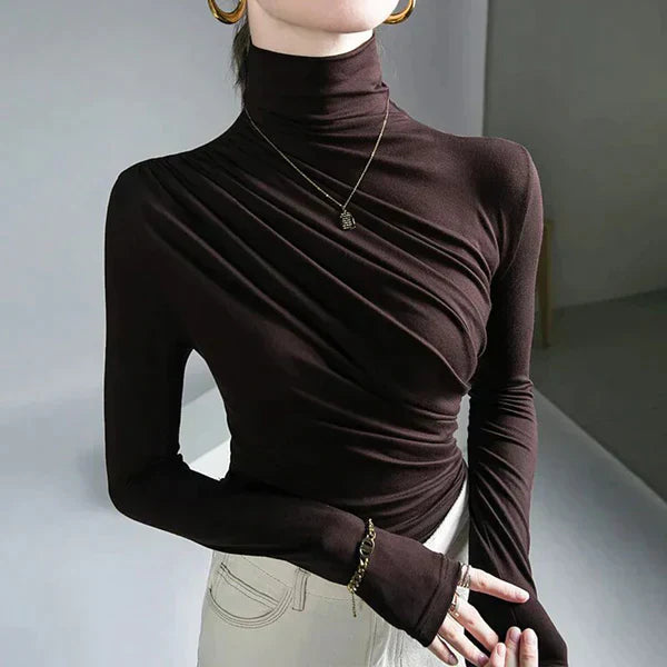 Arietty - Pleated turtleneck sweater