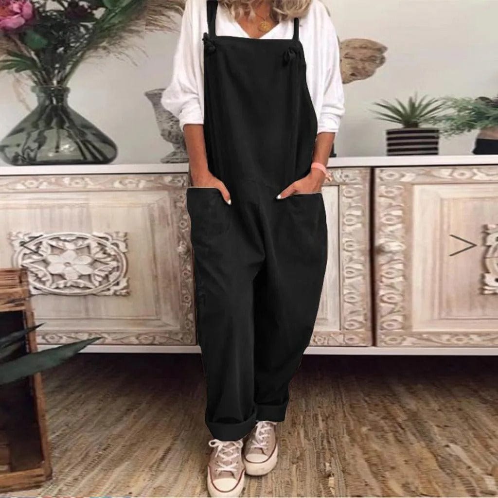 Yseult - Overall Jumpsuit made from casually tied cotton and linen