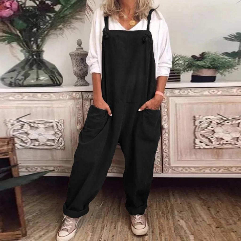 Yseult - Overall Jumpsuit made from casually tied cotton and linen