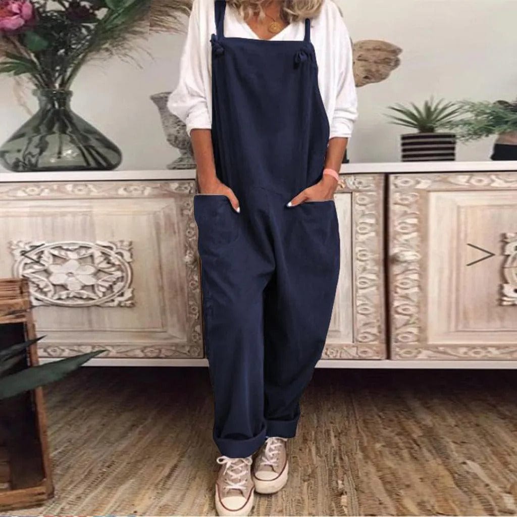 Yseult - Overall Jumpsuit made from casually tied cotton and linen