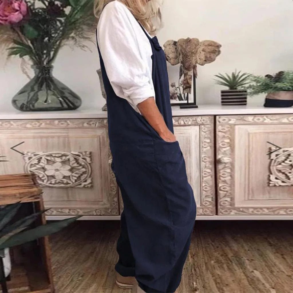 Yseult - Overall Jumpsuit made from casually tied cotton and linen
