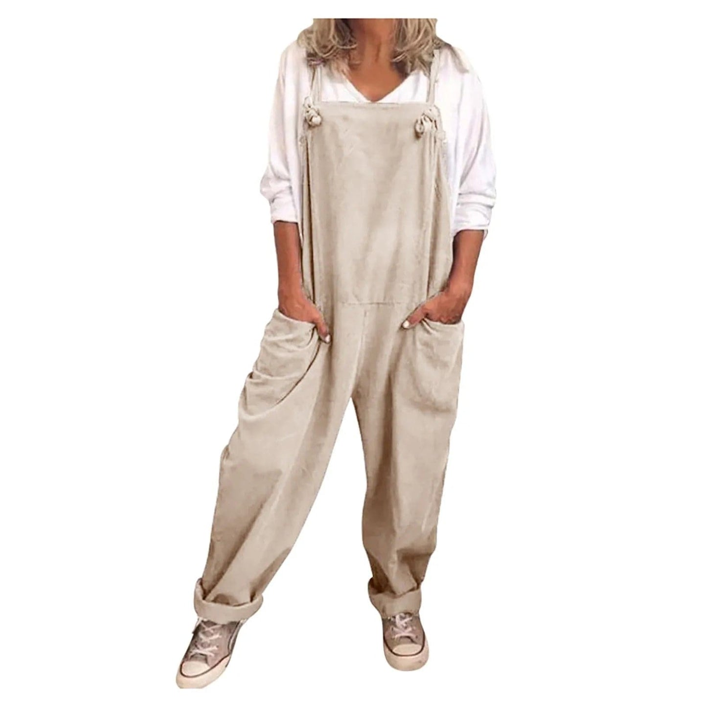 Yseult - Overall Jumpsuit made from casually tied cotton and linen