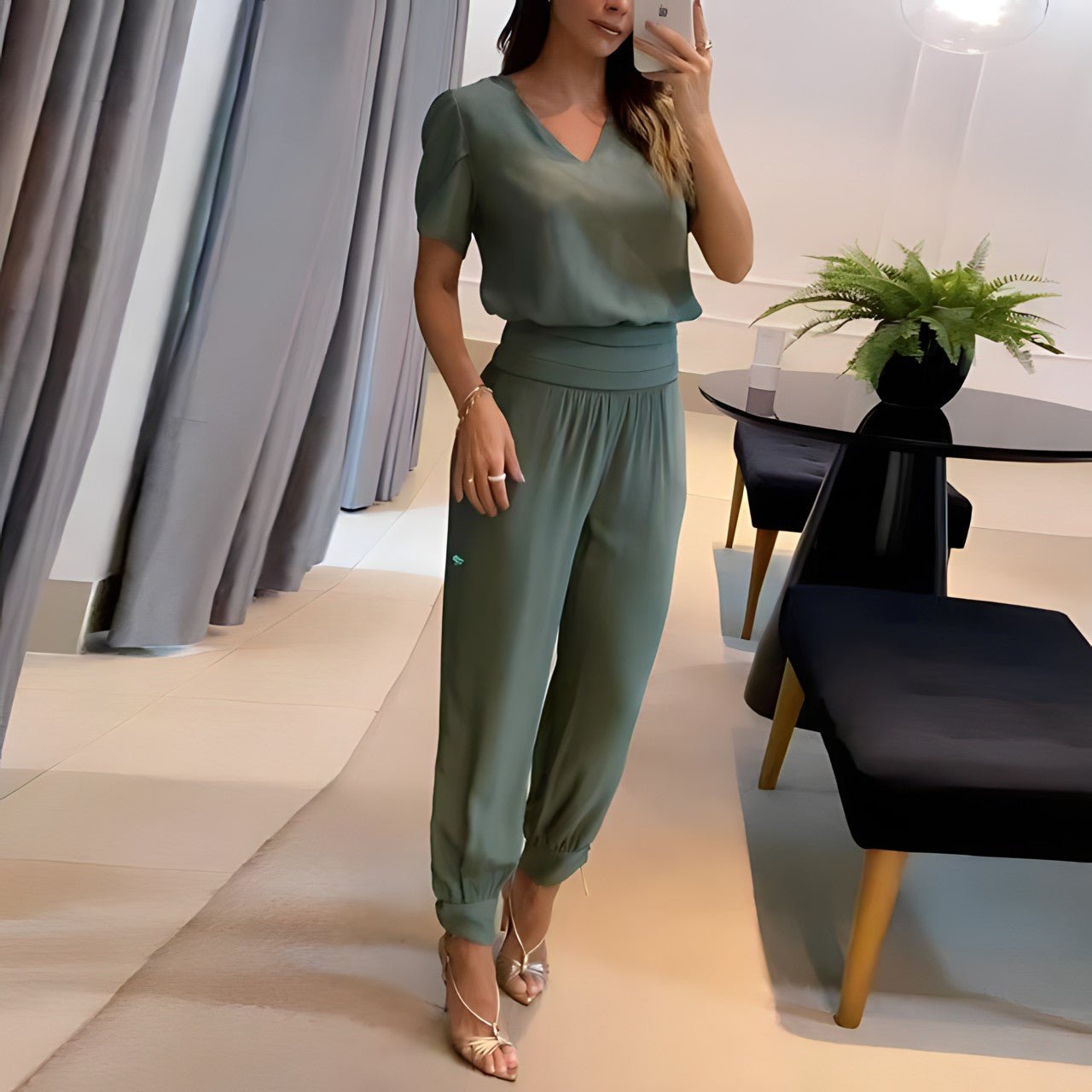 Alexandra Blouse and Trousers Set