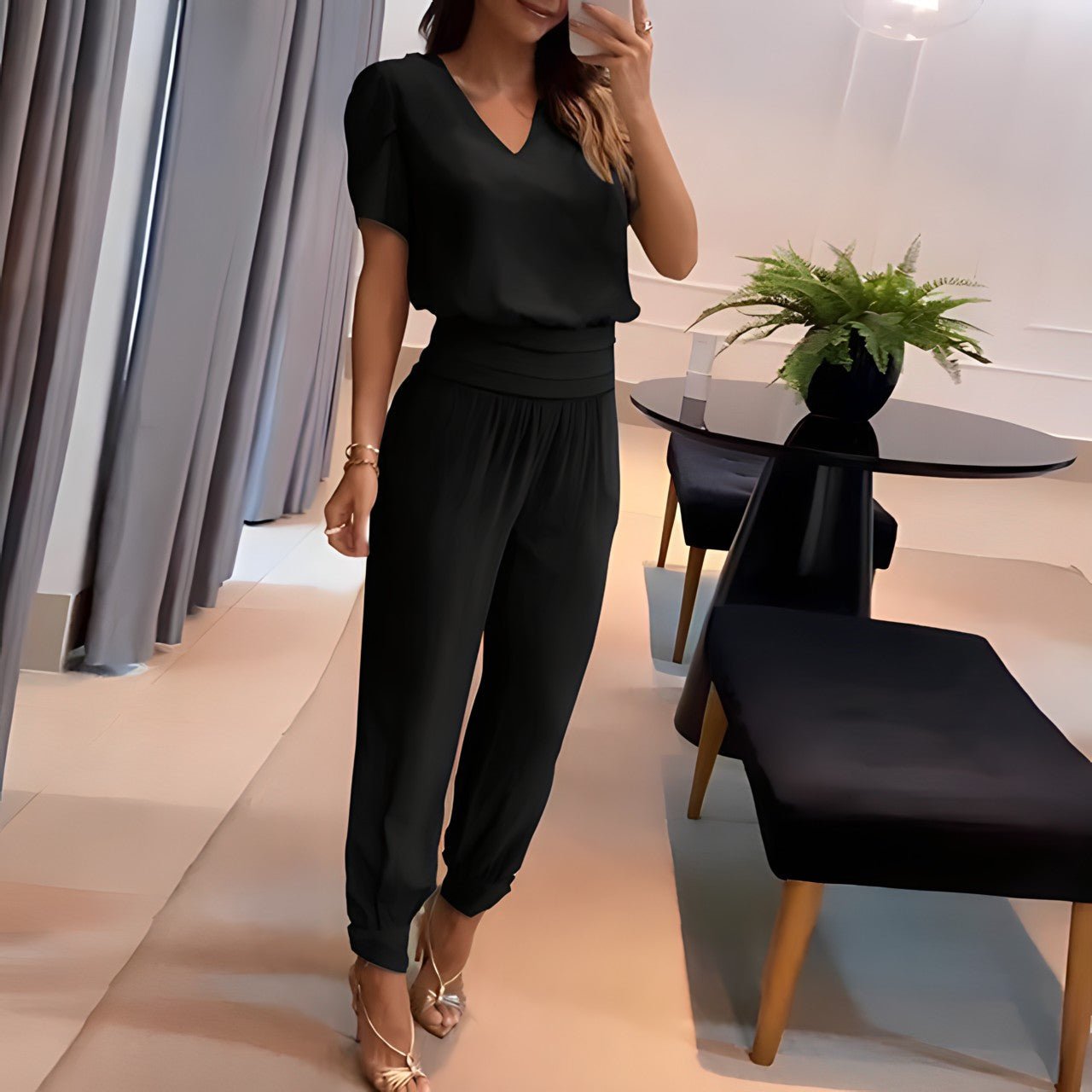 Alexandra Blouse and Trousers Set