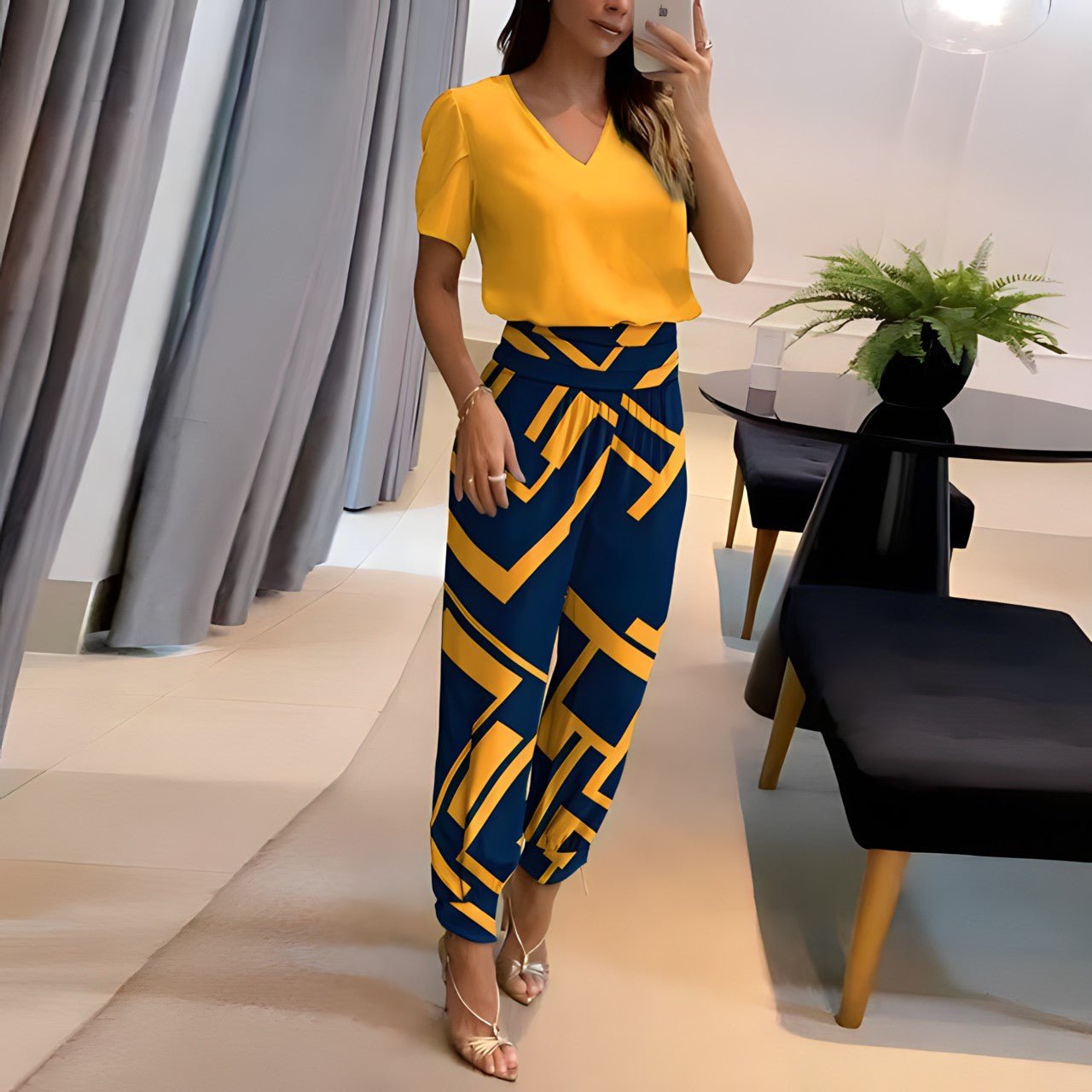 Alexandra Blouse and Trousers Set