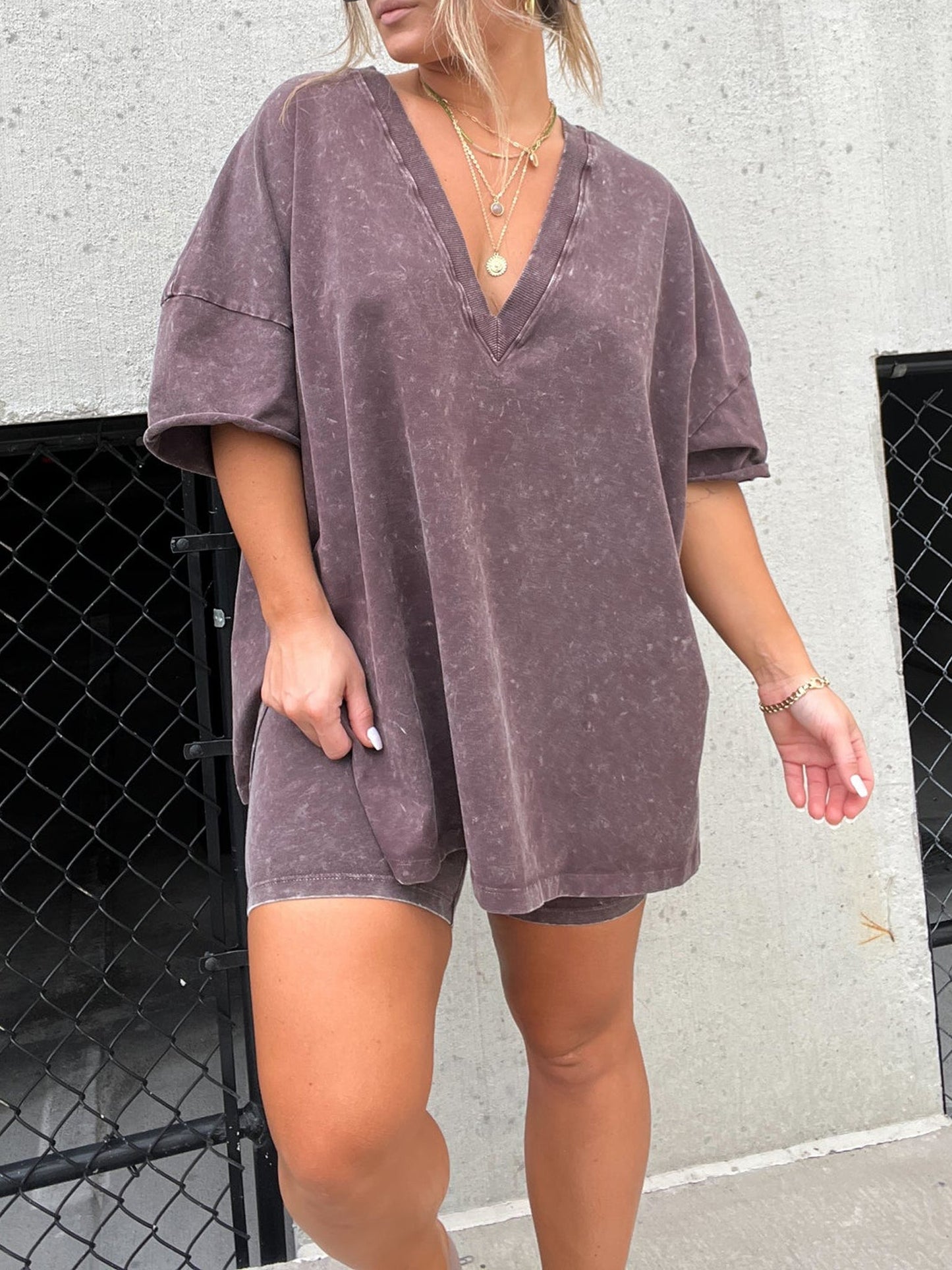 Amarra Lockeres T-Shirt and Shorts Set
