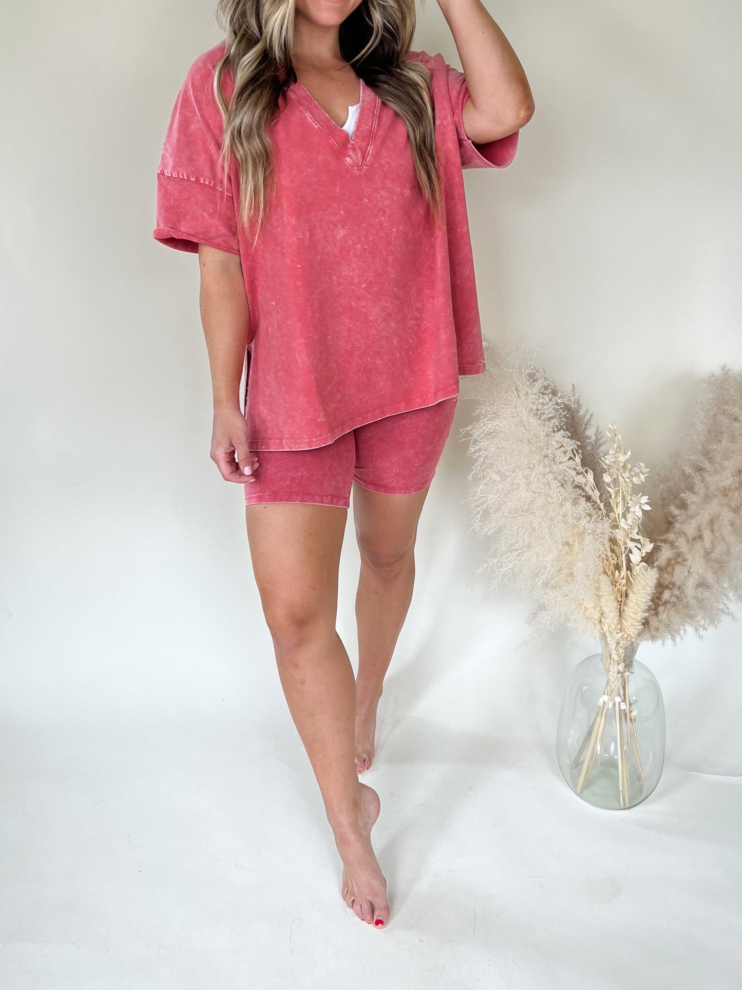 Amarra Lockeres T-Shirt and Shorts Set