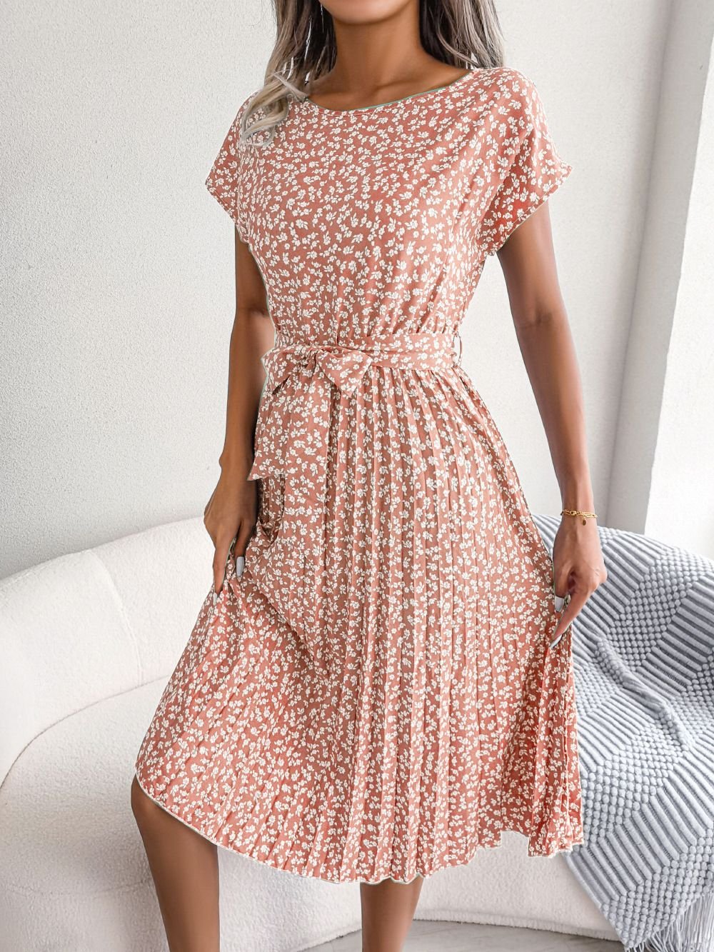 Annalee Pleated Dress
