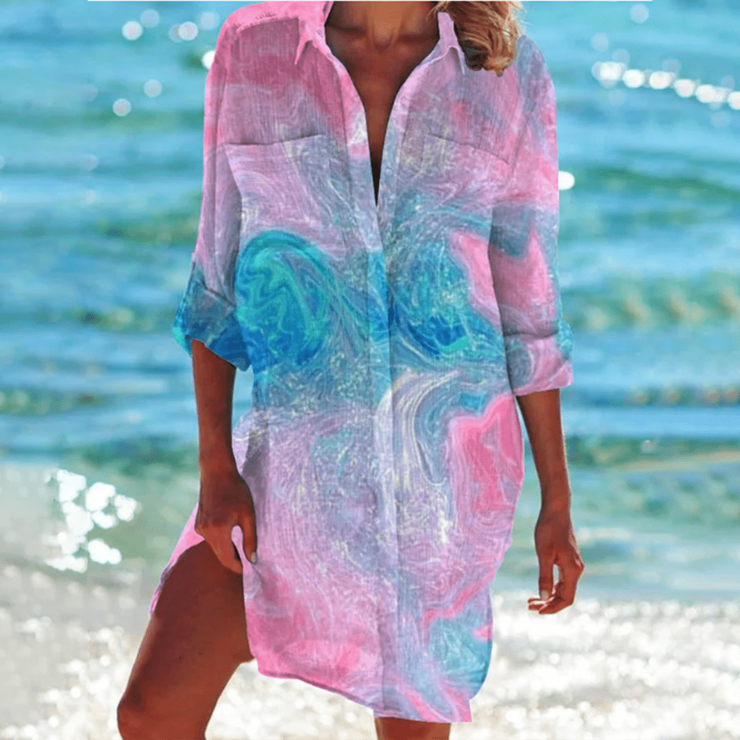Mia Printed Shirt Dress