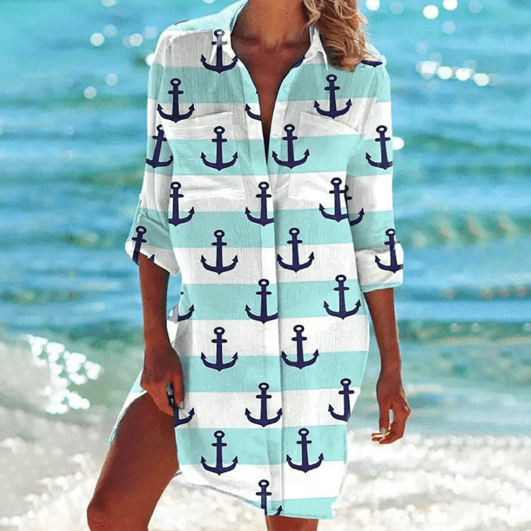 Mia Printed Shirt Dress