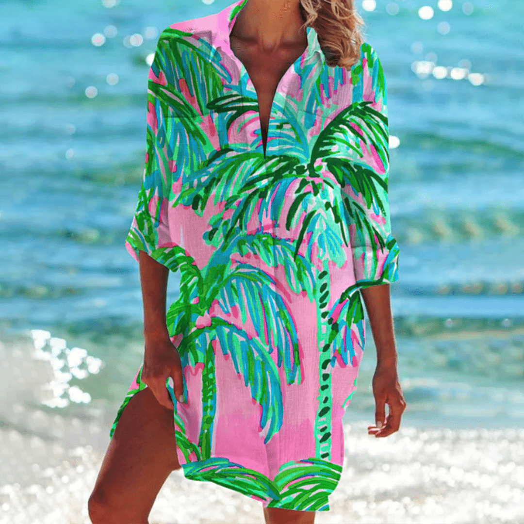 Mia Printed Shirt Dress