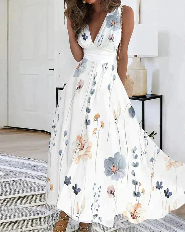 Romy Floral V-Neck Dress