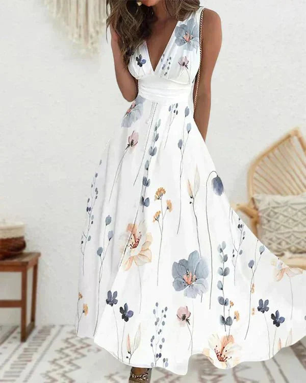 Romy Floral V-Neck Dress