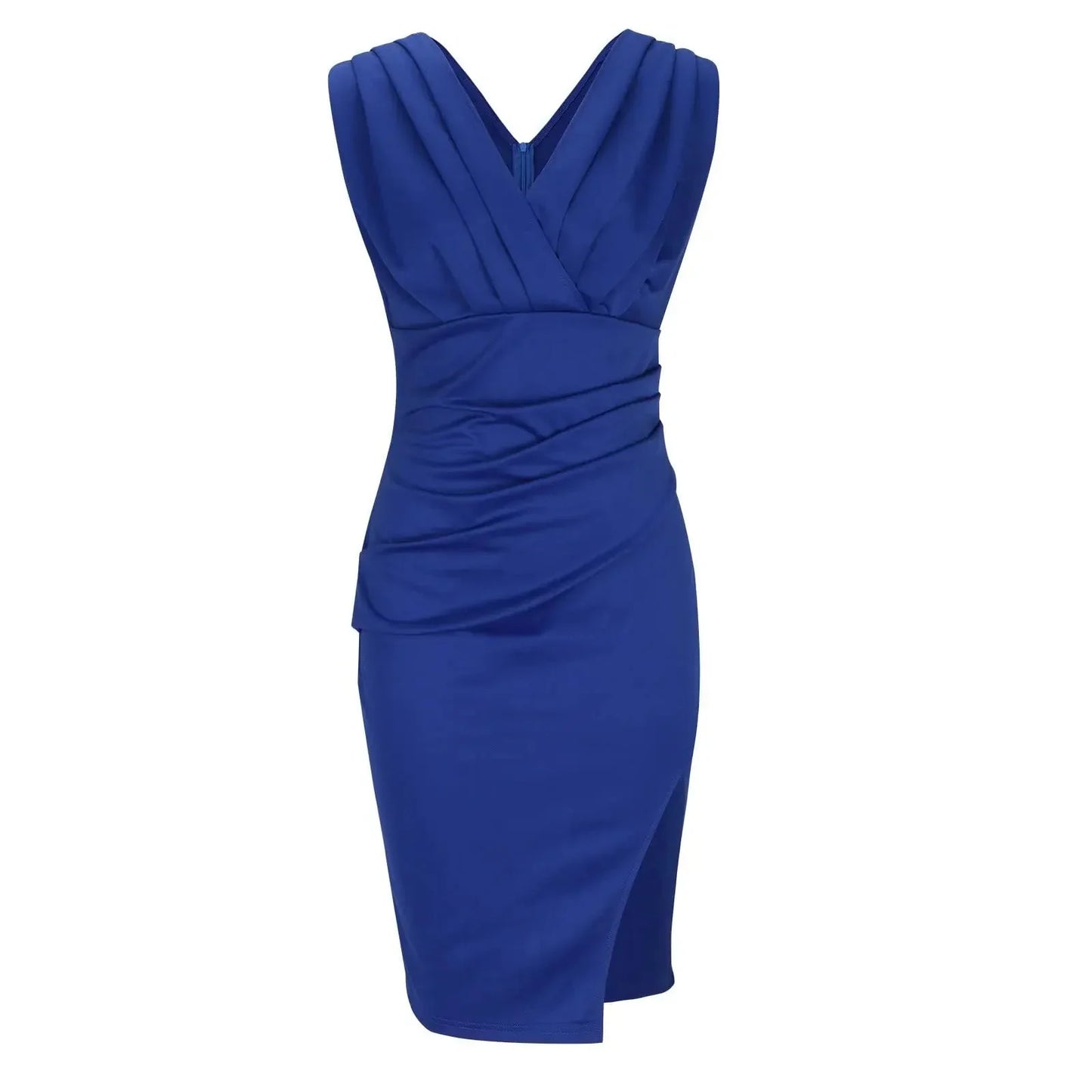 Samira pleated dress with slit