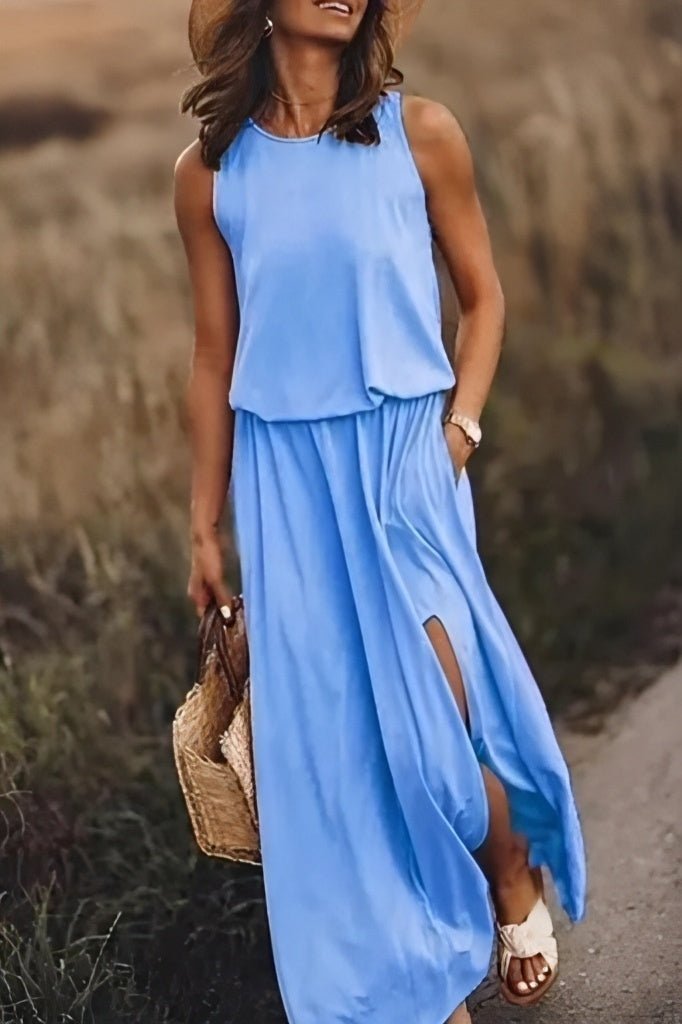 Thalea maxi dress with slit