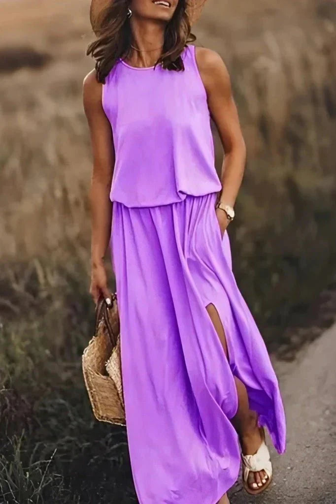 Thalea maxi dress with slit