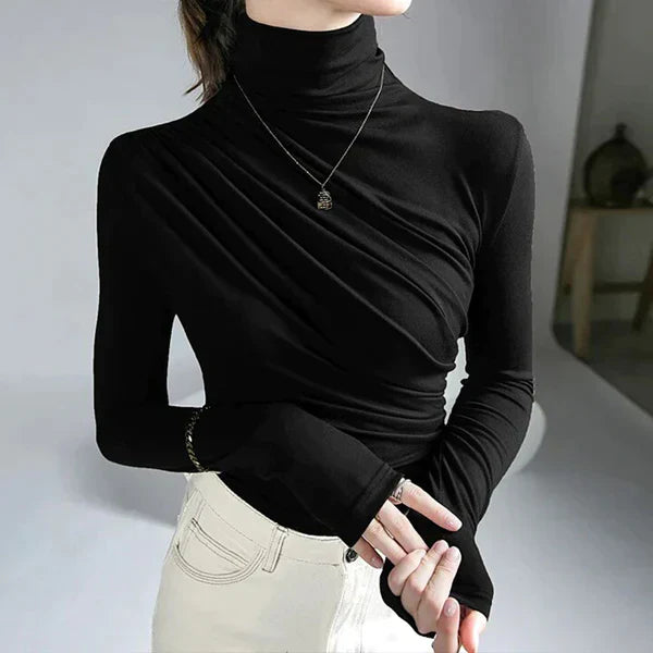 Arietty - Pleated turtleneck sweater