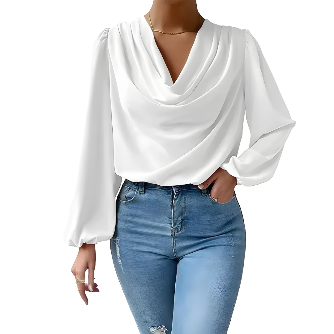 Maddalena | Women's elegant satin - blouse