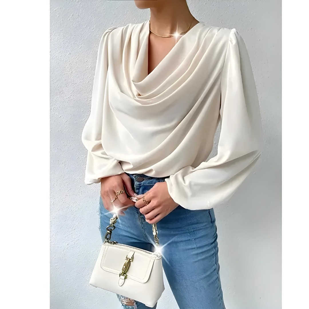 Maddalena | Women's elegant satin - blouse