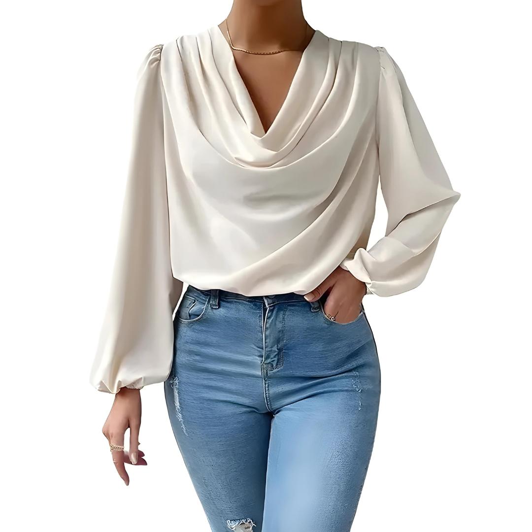 Maddalena | Women's elegant satin - blouse