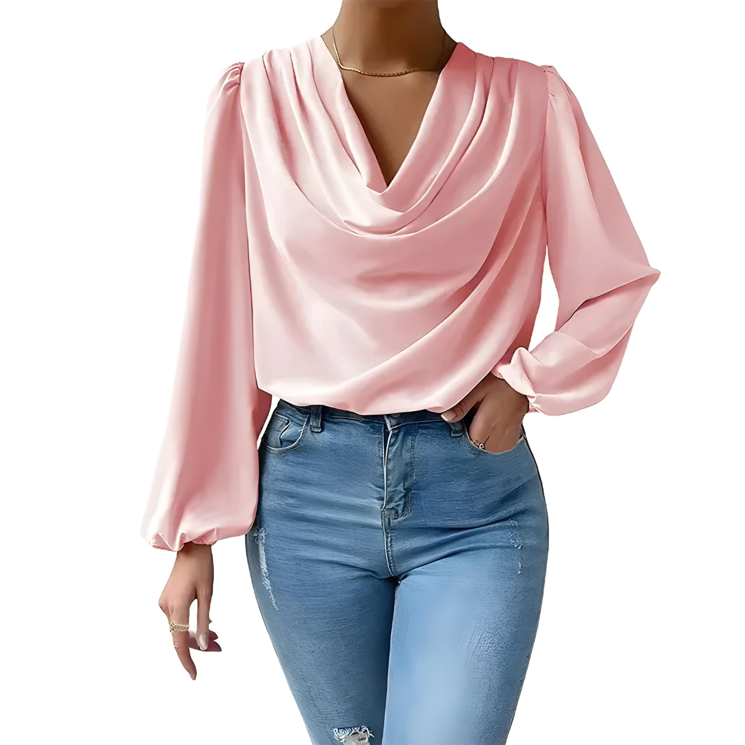 Maddalena | Women's elegant satin - blouse