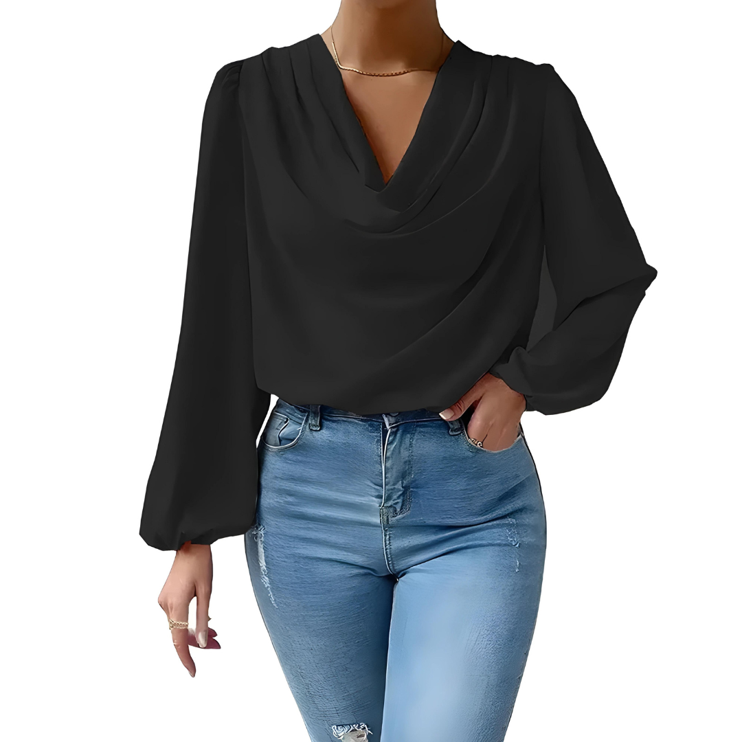 Maddalena | Women's elegant satin - blouse