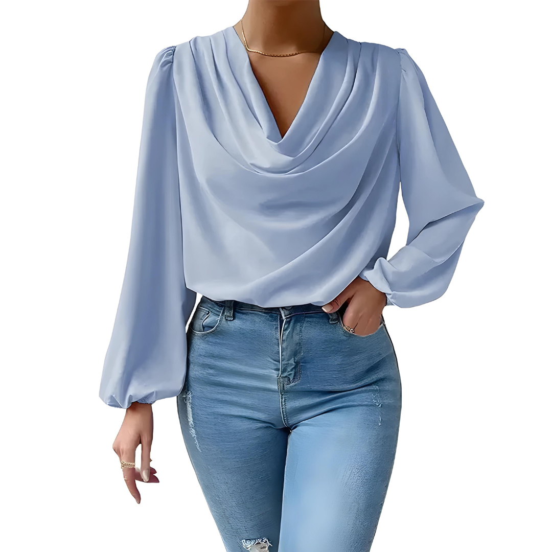 Maddalena | Women's elegant satin - blouse