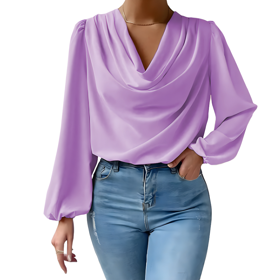 Maddalena | Women's elegant satin - blouse