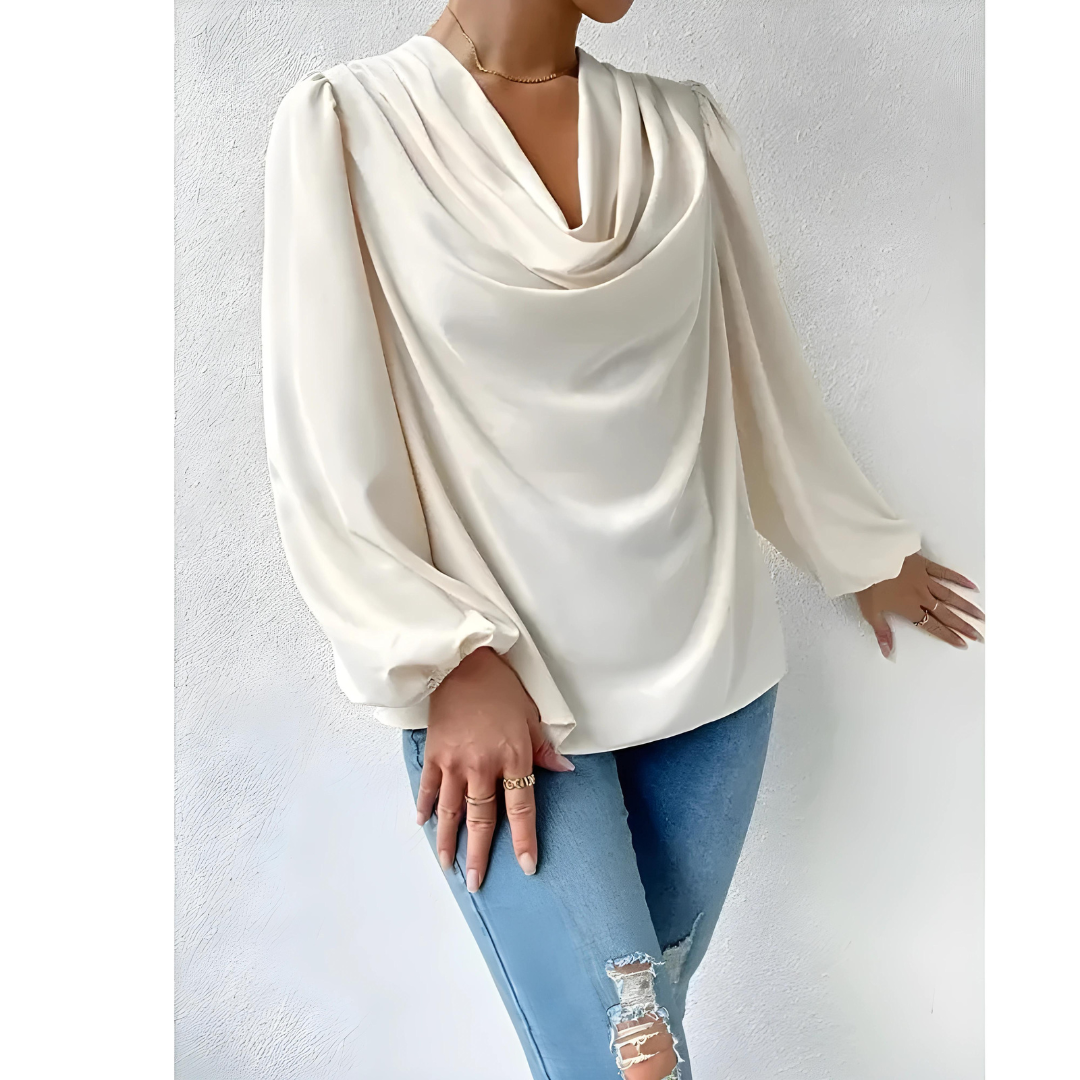 Maddalena | Women's elegant satin - blouse