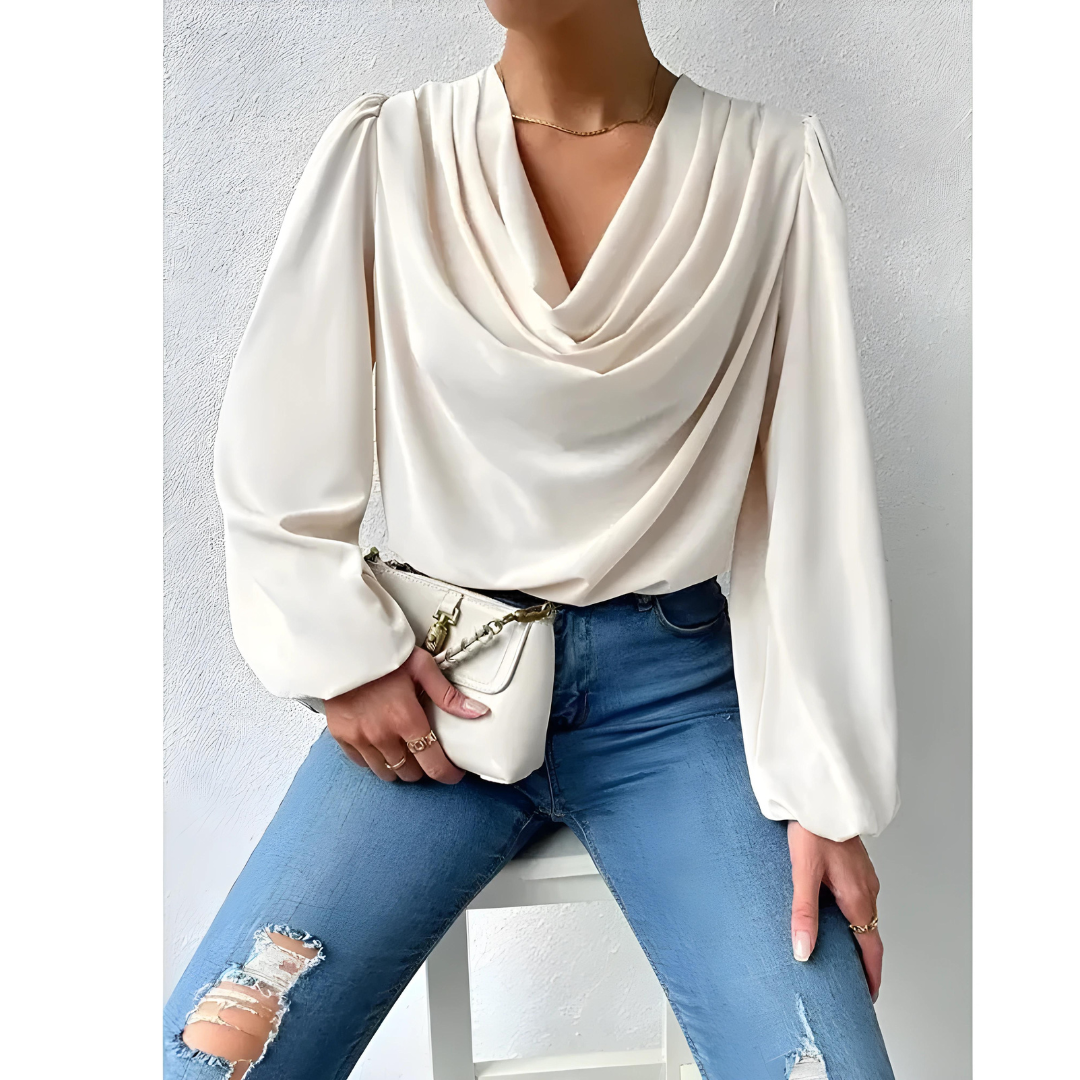 Maddalena | Women's elegant satin - blouse