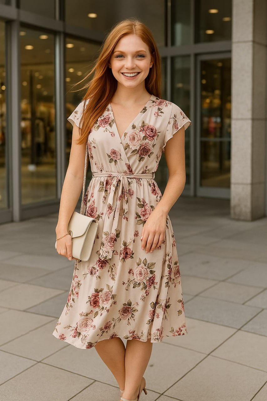 Liliana – Elegant floral dress with a feminine touch
