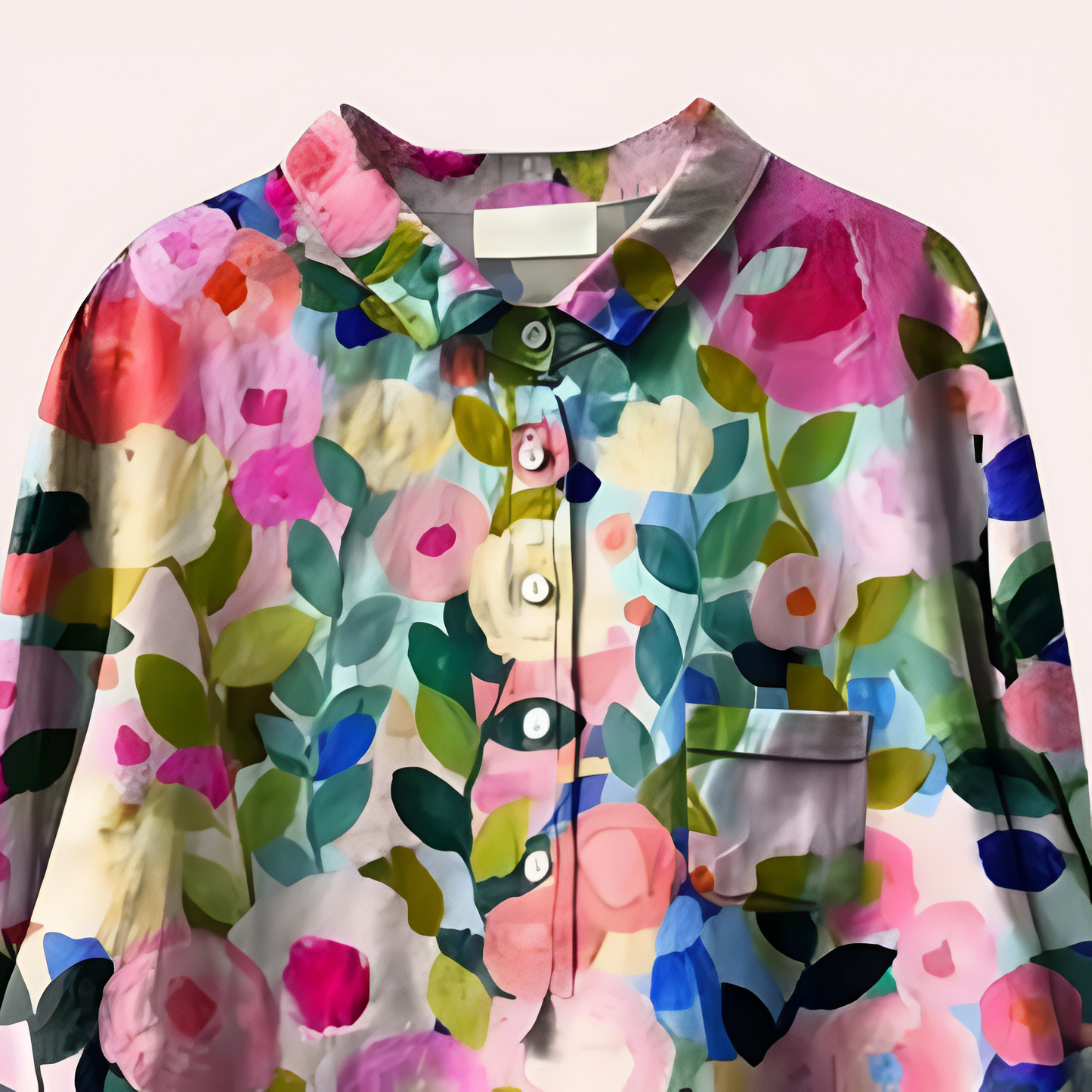 Bertan - Women's Blouse with Flower Print