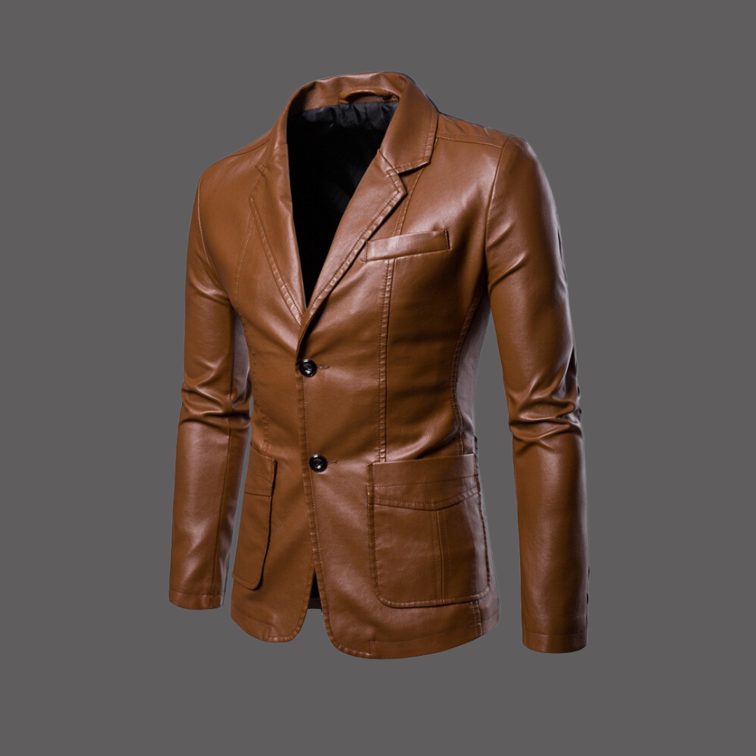 Harvey - Fashionable leather jacket for men