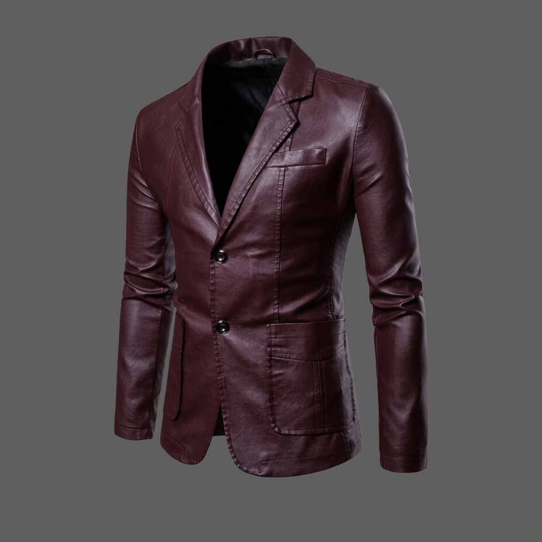 Harvey - Fashionable leather jacket for men
