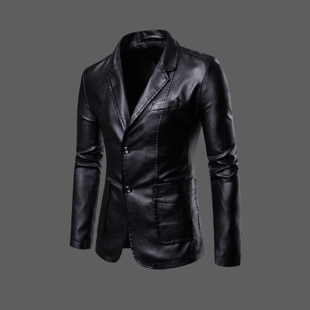 Harvey - Fashionable leather jacket for men
