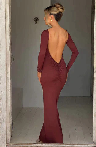 Nikki - Low Back Maxi Dress