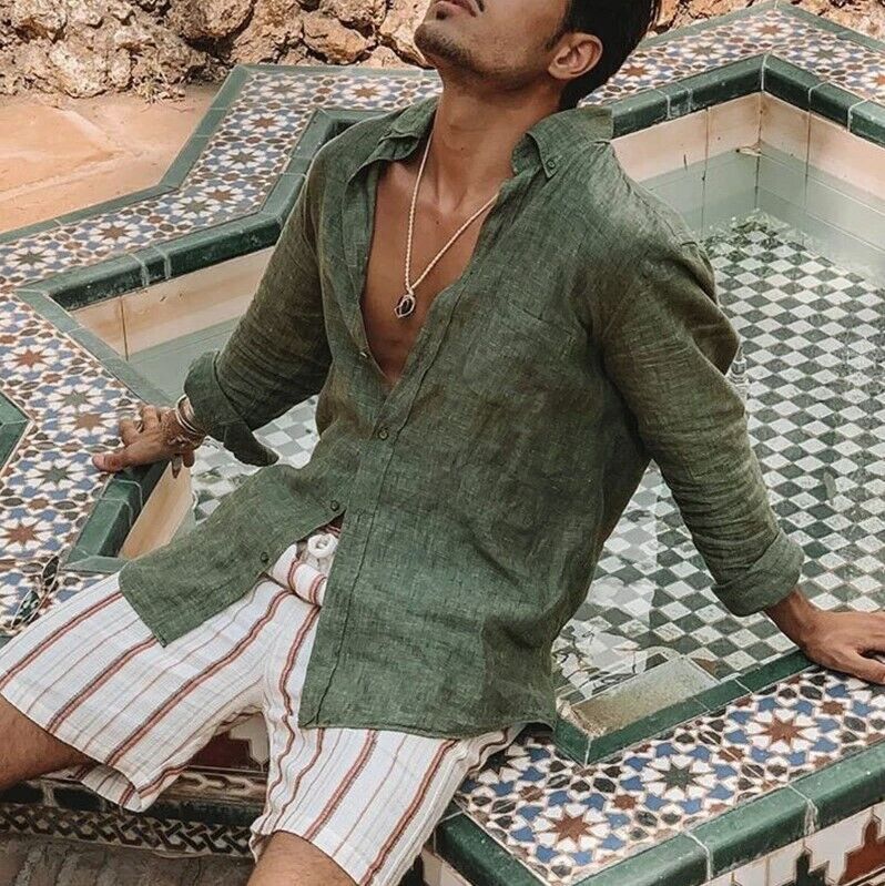 Alfred - Casual shirts made of cotton linen