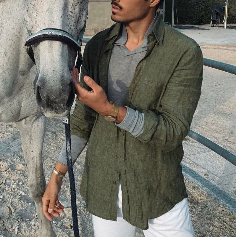 Alfred - Casual shirts made of cotton linen