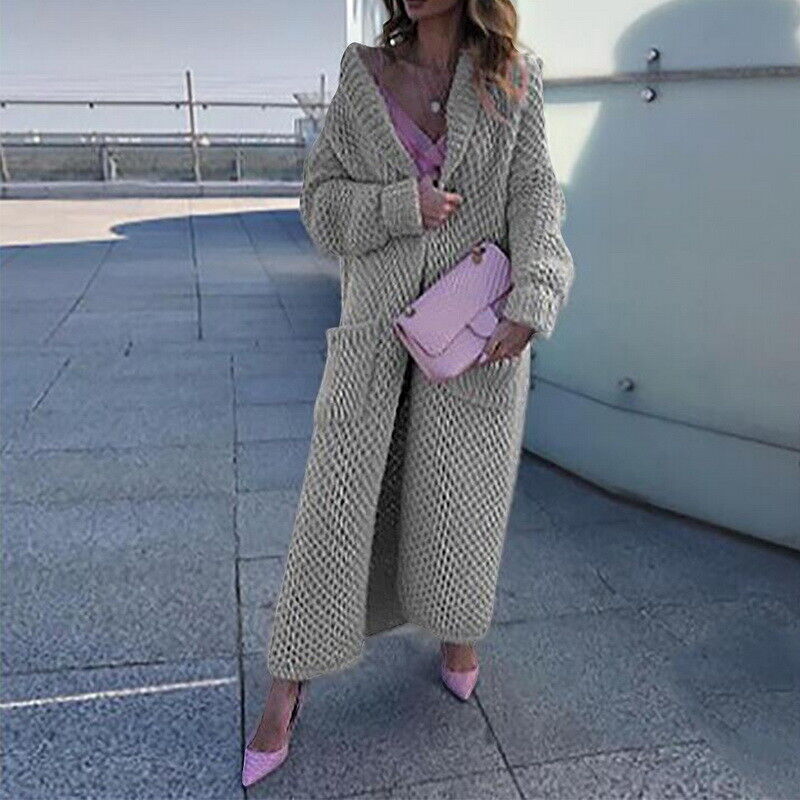 Helen - Women's Sweater Long Cardigan