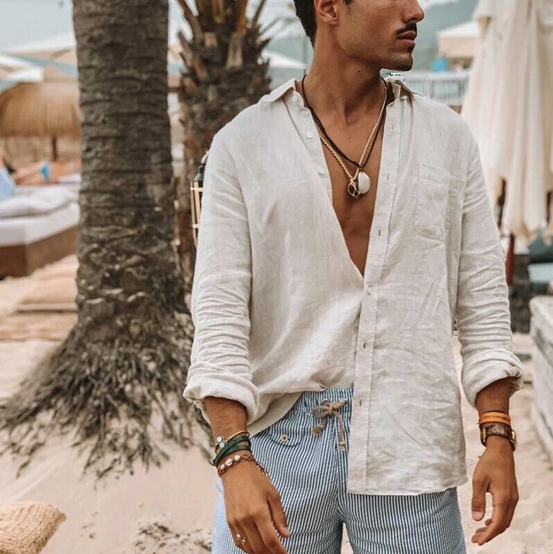 Alfred - Casual shirts made of cotton linen