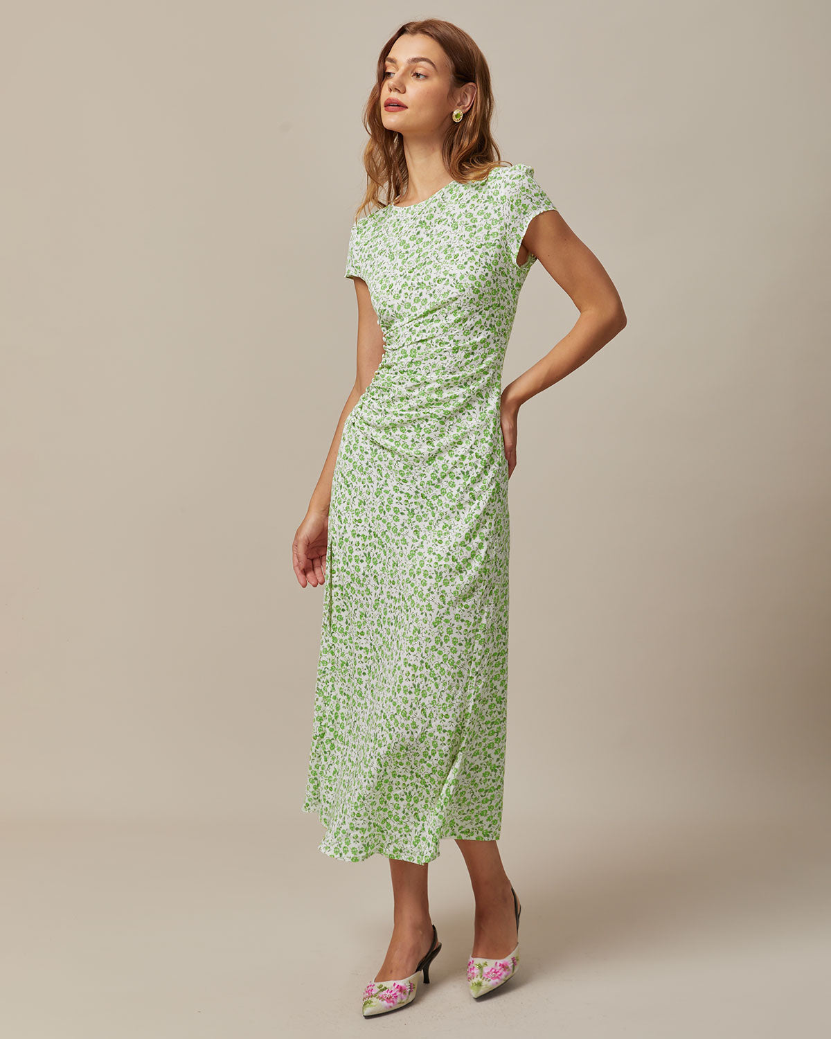 Evelyn | Floral Slit Dress