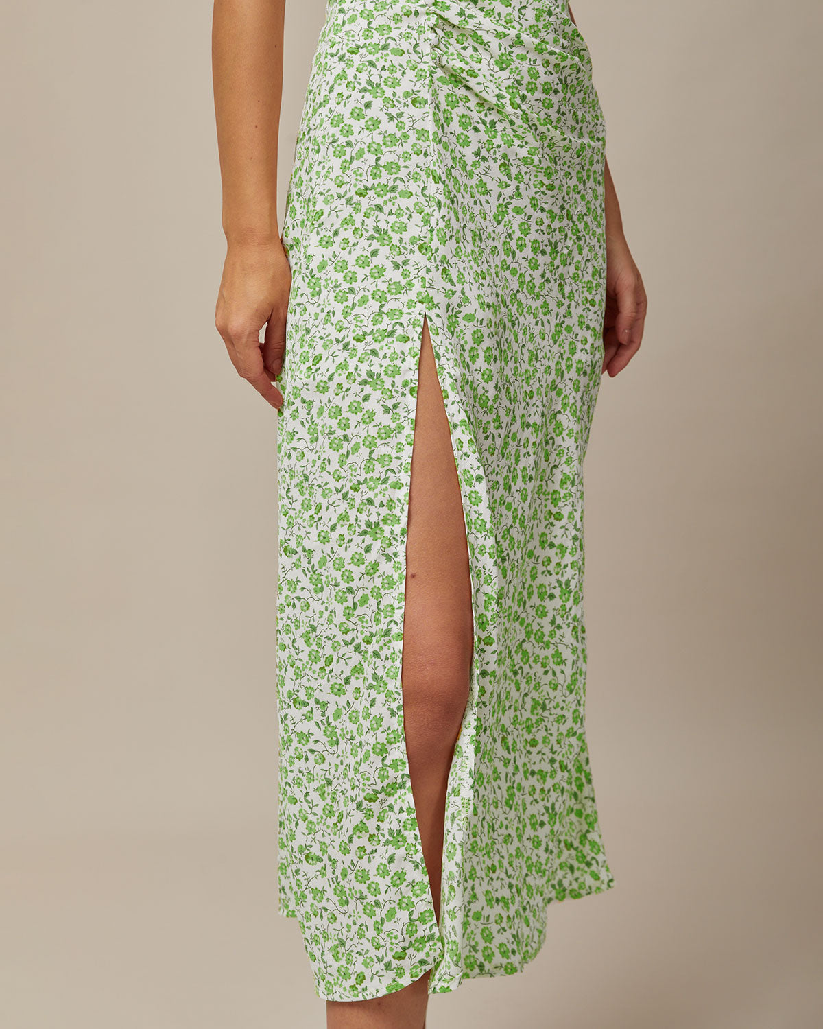 Evelyn | Floral Slit Dress