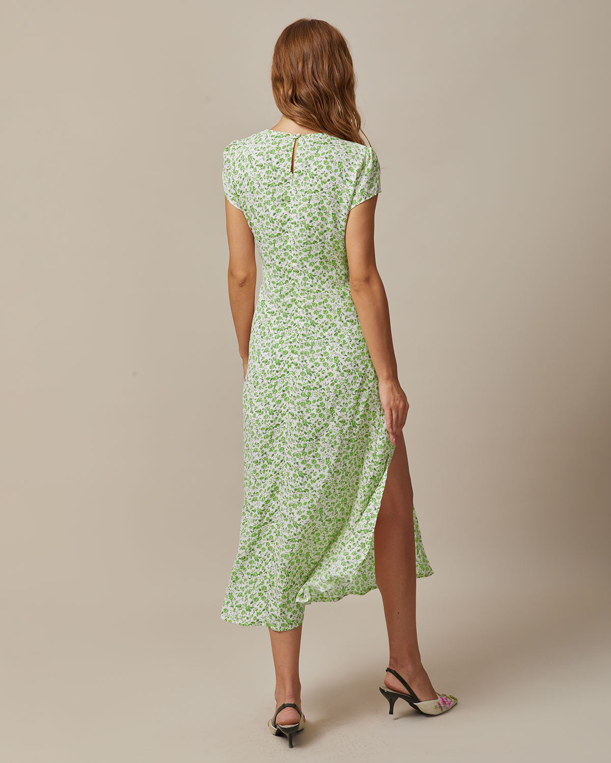 Evelyn | Floral Slit Dress