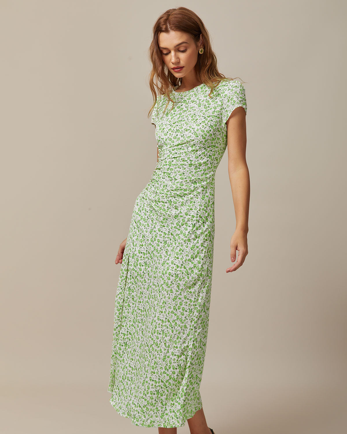 Evelyn | Floral Slit Dress