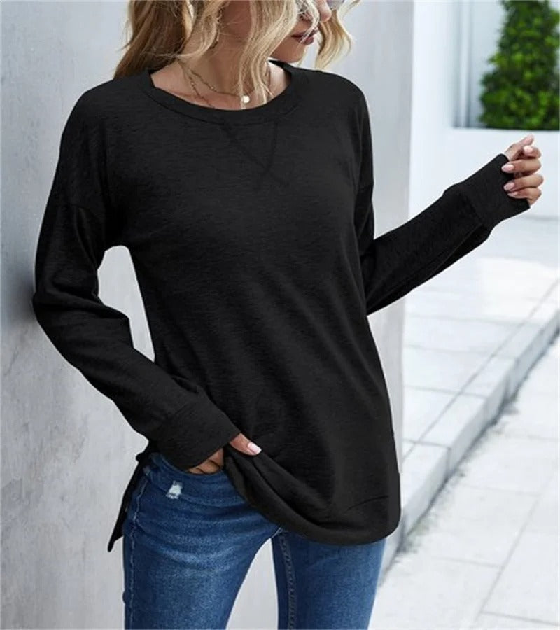 Viola - Long sleeve crew neck shirt