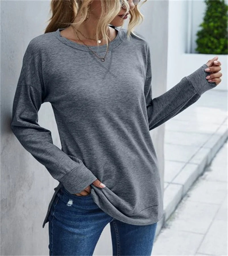 Viola - Long sleeve crew neck shirt